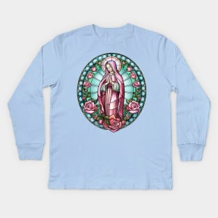 Cute Virgin Mary Kids Long Sleeve T-Shirt